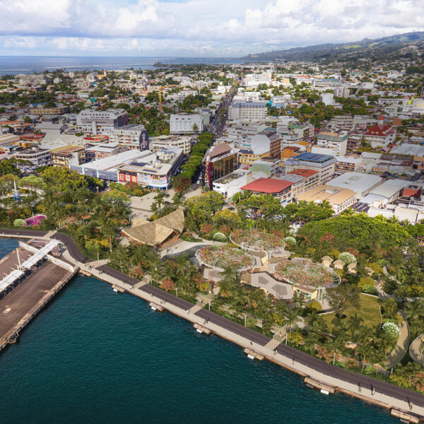 Land Act + Tropical Architecture // Aménagement de la place Vai&rsquo;été // Tahiti_Fr- Projet Lauréat